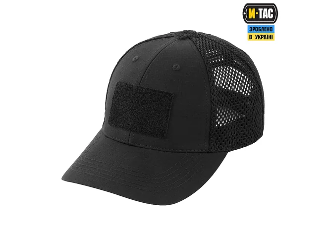 Бейсболка M-Tac тактическая с сеткой Elite Flex Black Фото 1