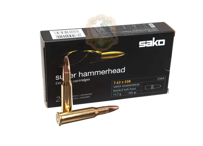 Набій Sako Super Hammerhead SP кал.7.62х54R 11,7гр Фото 1