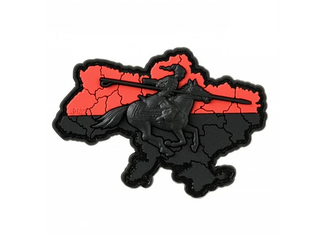 Нашивка M-Tac Козацька Україна 3D PVC Red/Black Фото 1