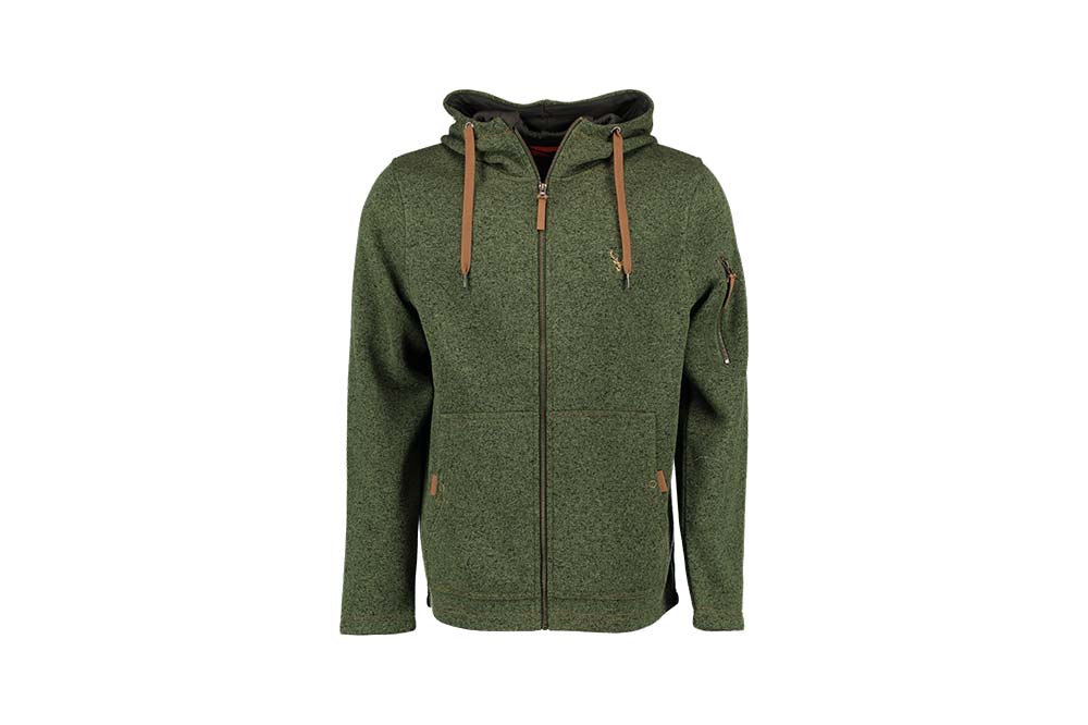 Кофта Orbis Textil Herrenjacke Strick-Fleece зелена Фото 1