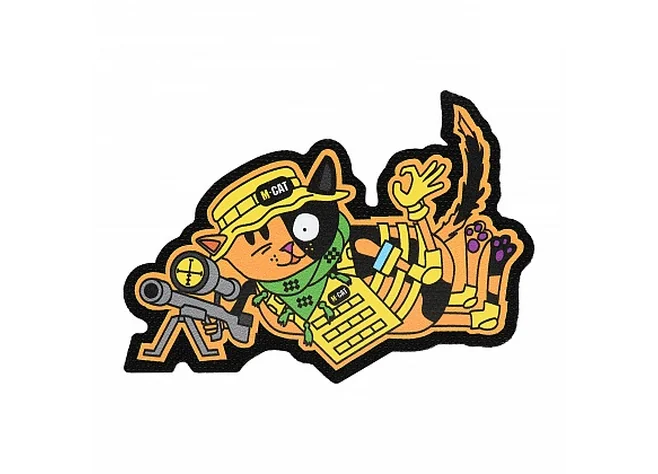 Нашивка M-Tac Зграя M-CAT Кіт №5 Black Фото 1
