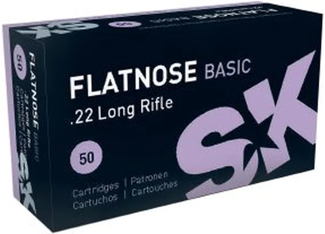 Набій SK Flatnose Basic кал. 22LR куля 2,59 г/ 40 гран Фото 1