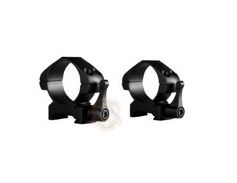 Кольца быстросъемные Hawke Precision Steel. d - 30 мм. Medium Фото 1