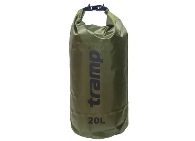 Гермомішок Tramp PVC Diamond Rip-Stop оливковий 20л Фото 1