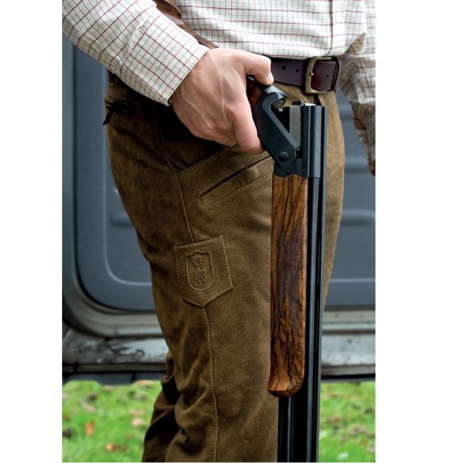 Штани шкіряні DeerHunter Strasbourg Leather (551 Brown) Фото 2