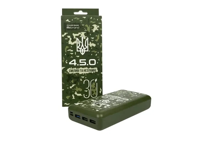 Зовнішній акумулятор Mibrand 30000mAh 20W Forest spirit Фото 1