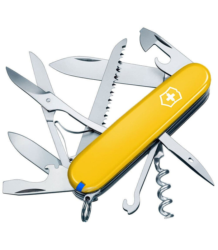 Ніж Victorinox Swiss Army Huntsman жовто-синій Фото 1