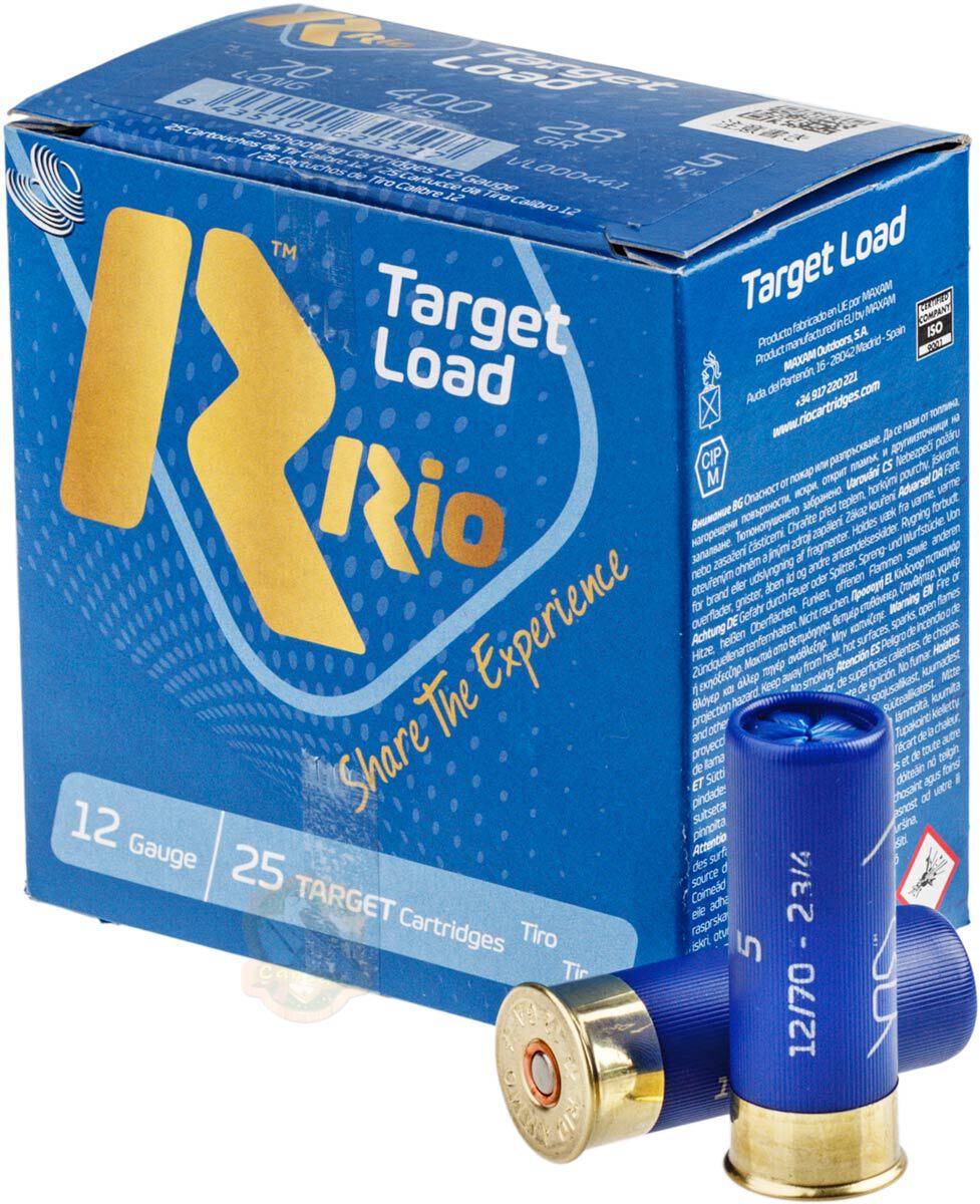 Патрон RIO Target Load NEW кал. 12/70 дробь №5 28 г Фото 1