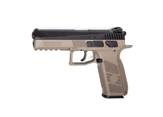 Пістолет пневматичний ASG CZ P-09 Black/FDE Blowback Pellet кал. 4.5 мм Фото 1