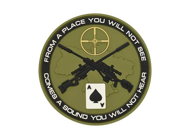 Нашивка M-Tac Ukraine Snipers PVC Olive Фото 1