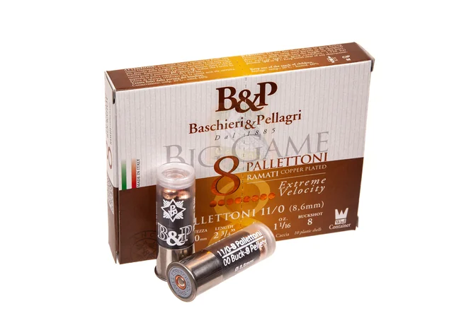 Картеч B&P BIG GAME PALLETTONI EXTRA VEL. (8P) к.12/20/70 №11 30гр Фото 1