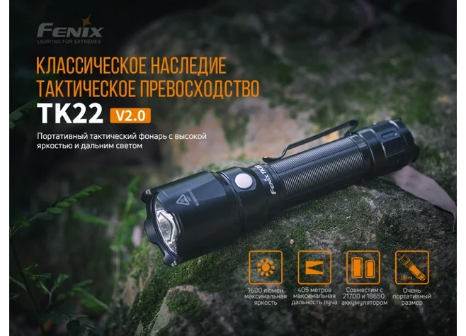 Фонарь Fenix TK22 V2.0 Фото 3