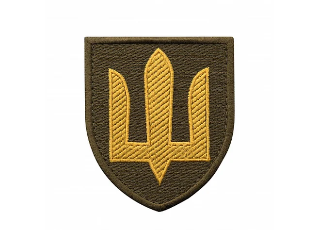 Нашивка M-Tac Сухопутні війська ЗСУ олива/жовтий Фото 1