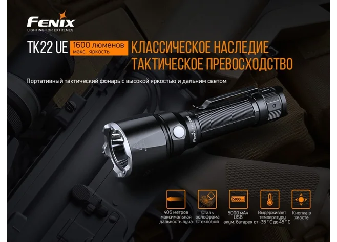 Ліхтар Fenix TK22UE Фото 3
