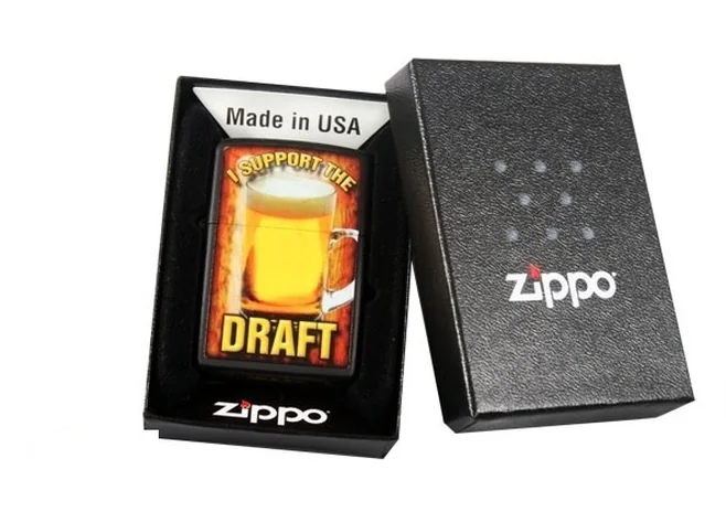 Запальничка Zippo I Support the Draft Фото 2