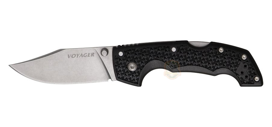 Ніж Cold Steel Voyager Medium Clip Point Plain Edge Clampack Фото 1