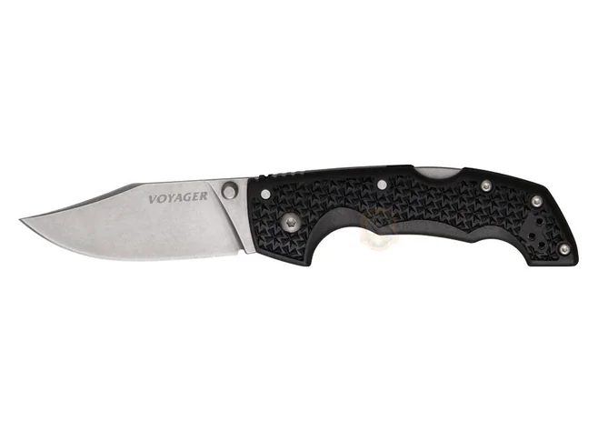 Ніж Cold Steel Voyager Medium Clip Point Plain Edge Clampack Фото 1