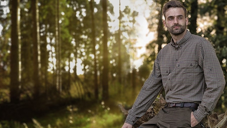 Сорочка DeerHunter Tucker Bamboo Shirt L/S (399 Green Checkered) Фото 3