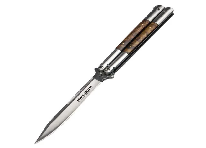 Ніж Boker Magnum Balisong Wood Large Фото 1