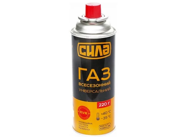 Газовий балон Сила 220 г зима-літо CRV (680240) Фото 1