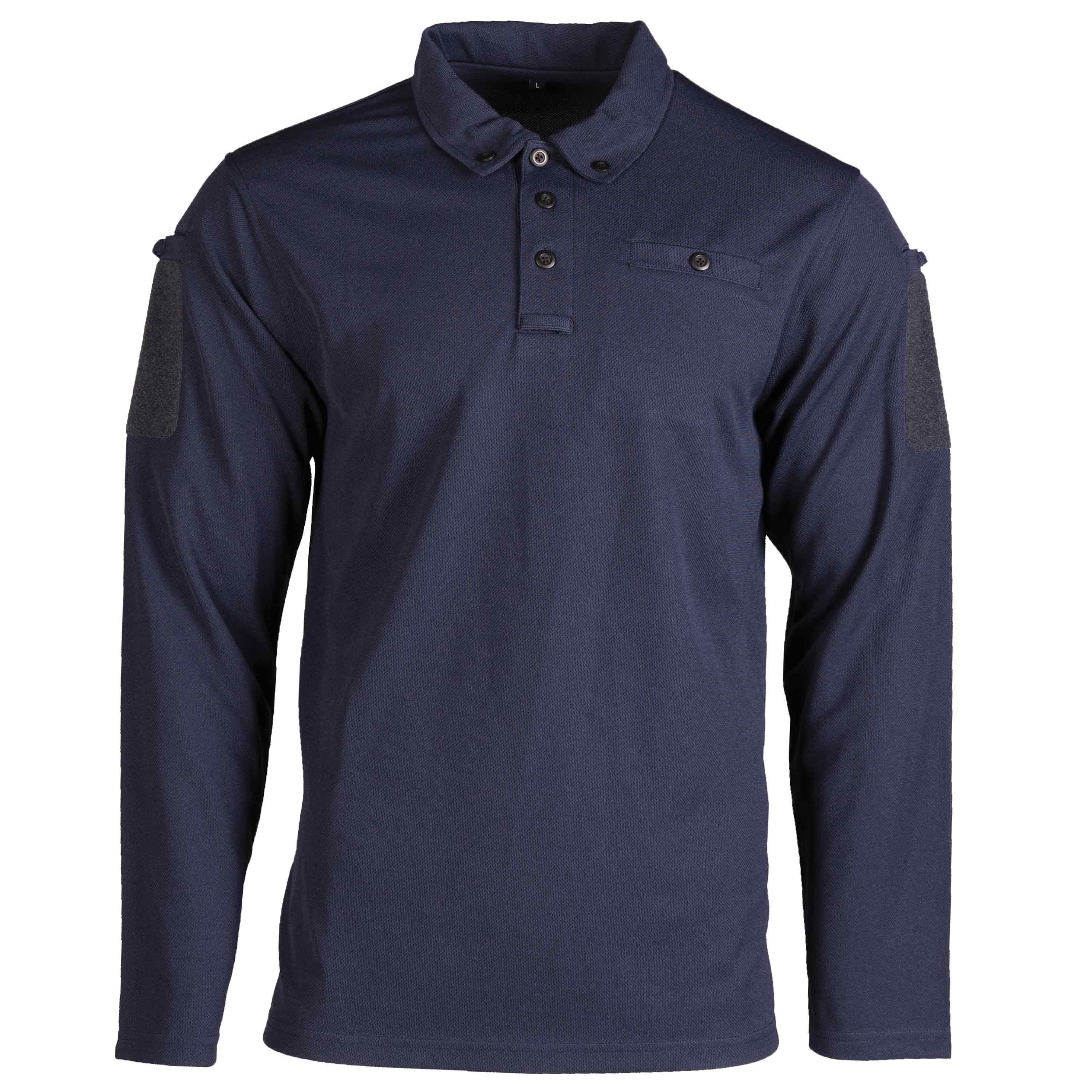 Поло Mil-Tec Tactical Quick Dry Poloshirt 1/1 blue Фото 1