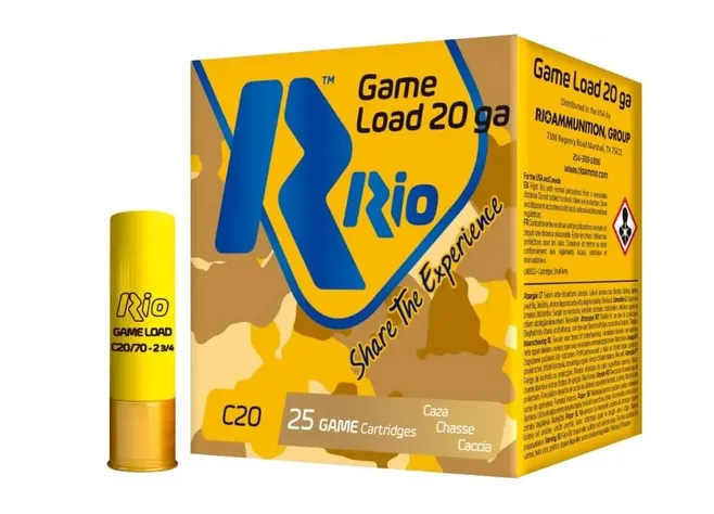 Патрон RIO Game Load C20 кал. 20/70 дріб №1 (4,25 мм) наважка 28 г Фото 1