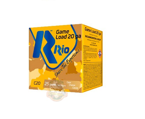 Патрон RIO Game Load C20 кал. 20/70 дробь №3 28 г Фото 1