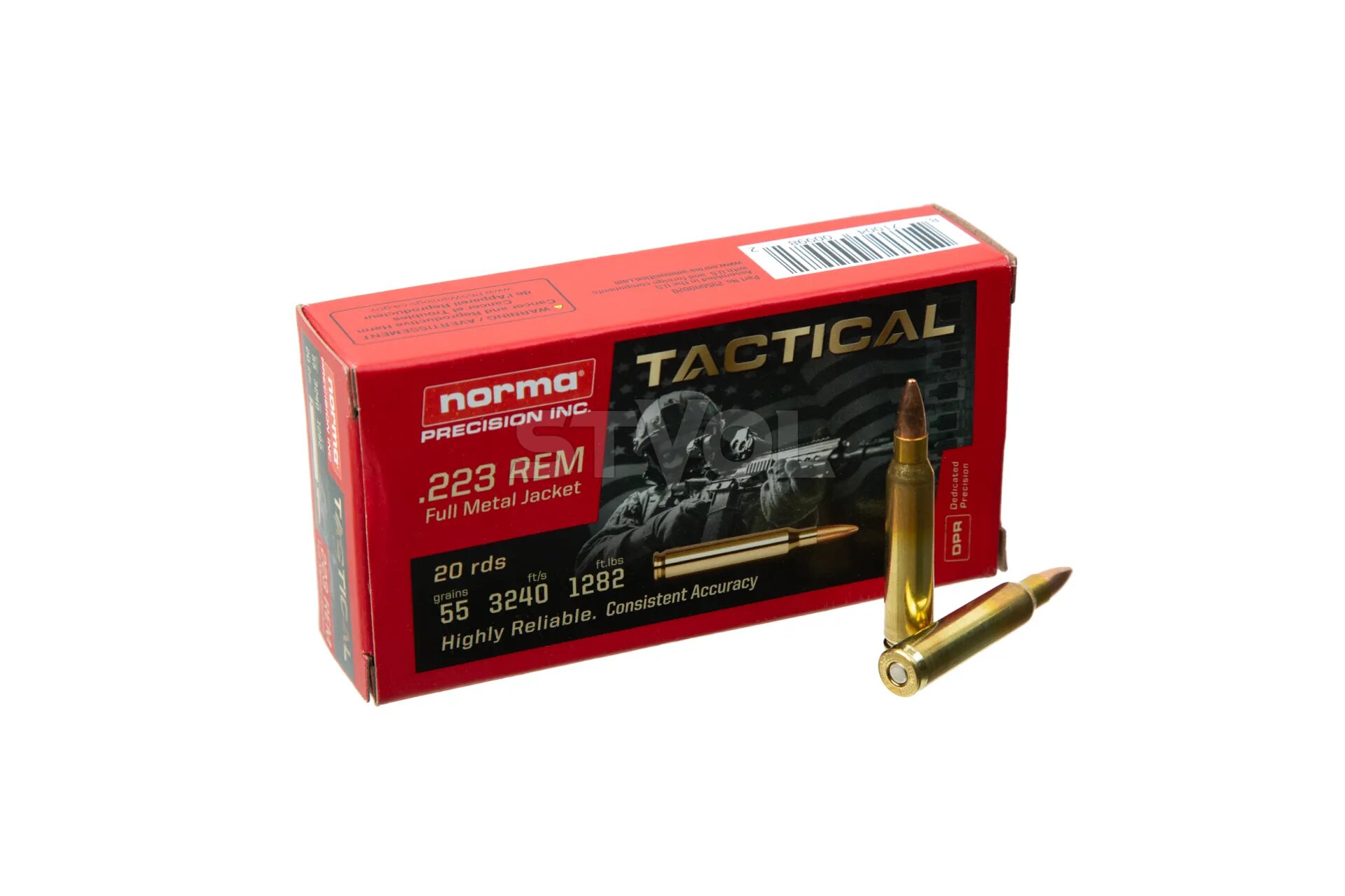Патрон Norma Tactical 223 Rem 55gr FMJ Фото 1