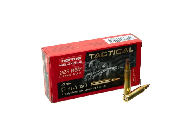 Набій Norma Tactical 223 Rem 55gr FMJ Фото 1