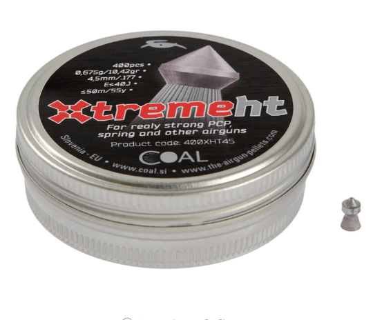 Пули пневматические Coal Xtreme HT. Кол. 4.5 мм. Вес – 0.675 г. 400 шт/уп Фото 1