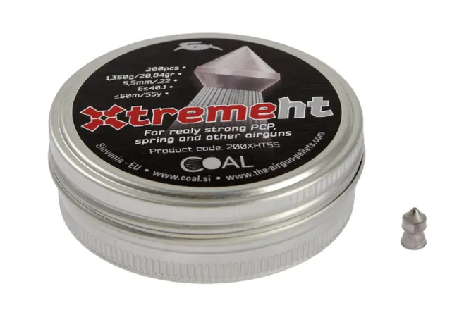 Кулі пневматичні Coal Xtreme HT. Кал. 5.5 мм. Вага - 1.35 г. 200 шт/уп Фото 1