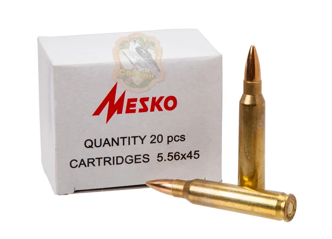 Набій Mesko кал. 223 Rem (5,56/45) куля - FMJ маса - 3.56 г/55 гр Фото 1
