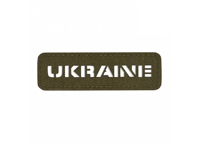 Нашивка M-Tac Ukraine наскрізна 25х80 Laser Cut Ranger Green Фото 1