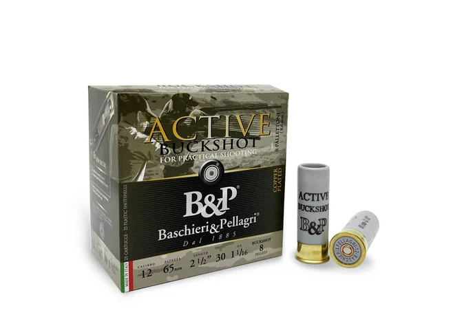 Патрон B&P Active Buckshot Practical Shooting кал.12/65 8,6 мм 30г Фото 1