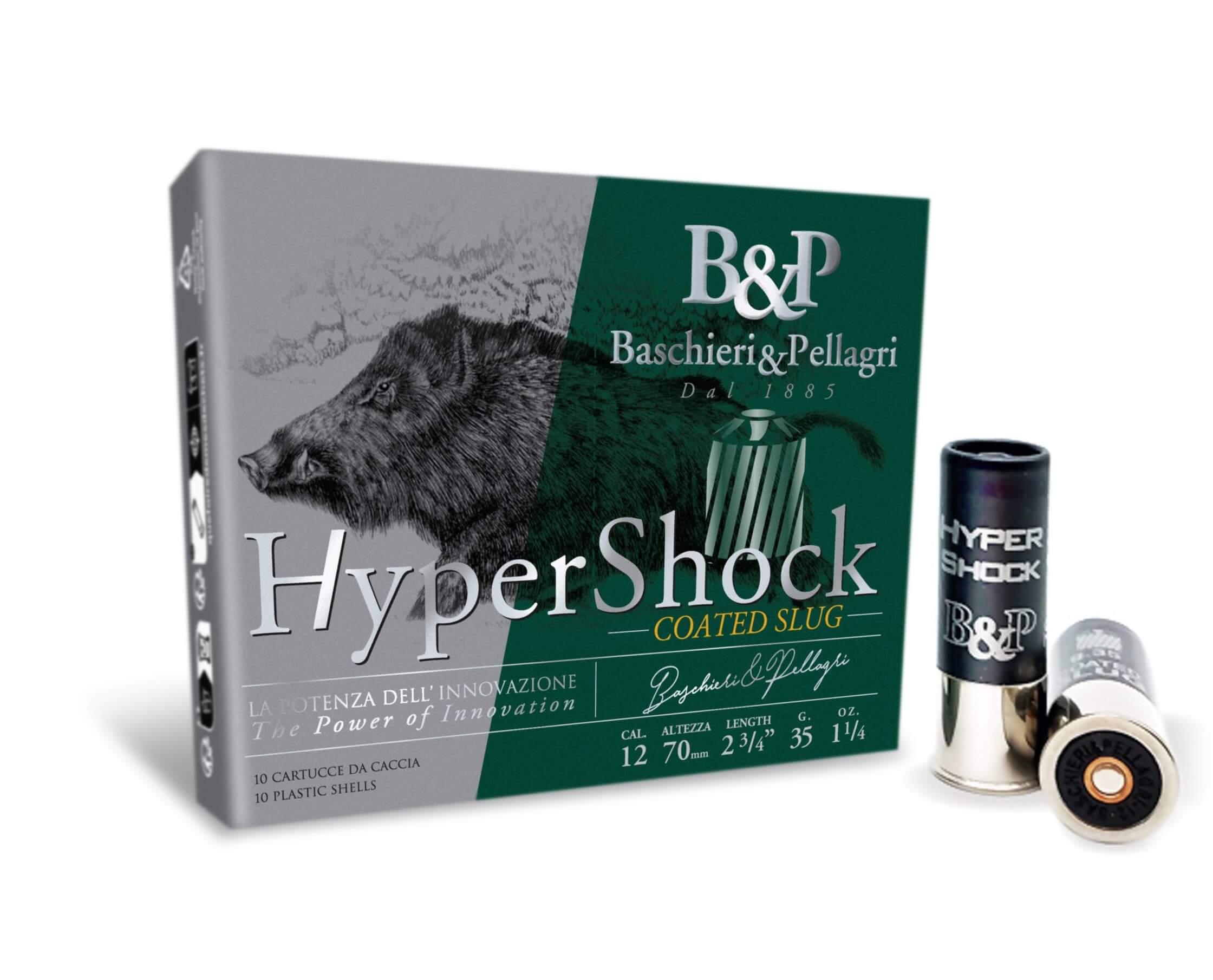 Патрон B&P Big Game Palla Hyper Shock кал. 12/70 маса 35 гр Фото 1