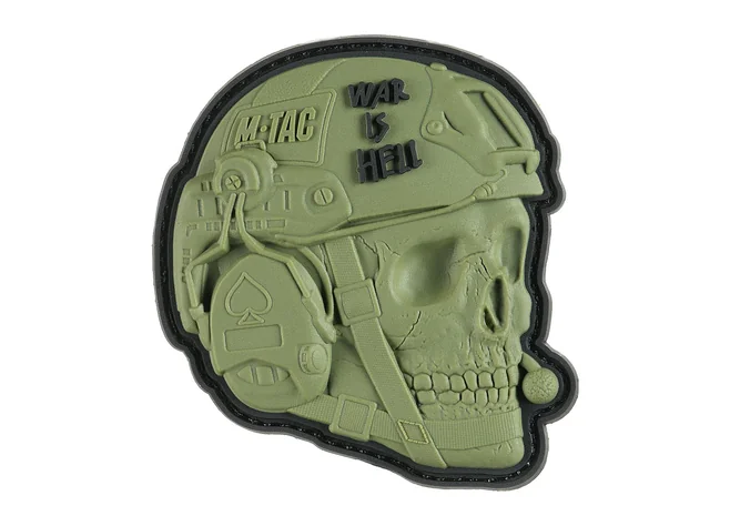 Нашивка M-Tac War is Hell 3D PVC Olive  Фото 1