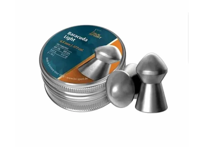 Пули пневматические H&N Baracuda Light. Кал. 4.5 мм. Вес - 0.62 г. 400 шт/уп Фото 1