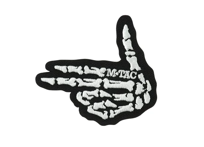 Нашивка M-Tac Skeleton shooter (вишивка) Black Фото 1