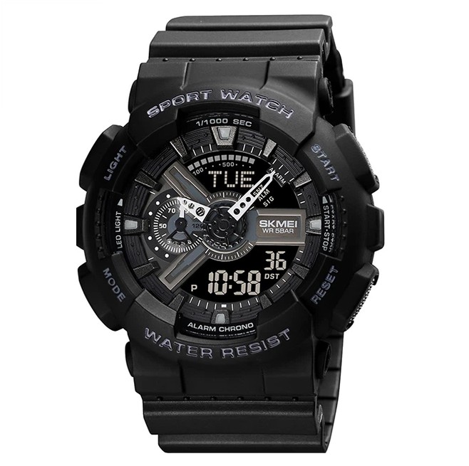 Чоловічий годинник Skmei 1834 Black (1080-0768) Фото 1