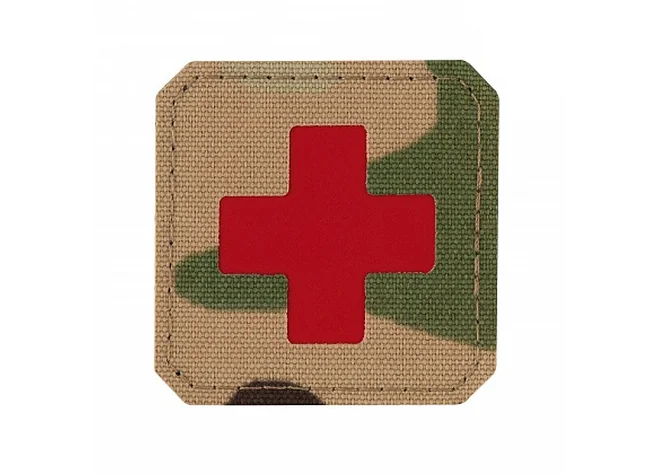 Нашивка M-Tac Medic Cross Laser Cut Multicam/Red Фото 1