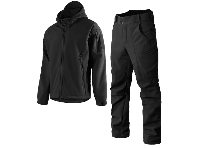 Костюм Camotec штормовий SoftShell Black Фото 1