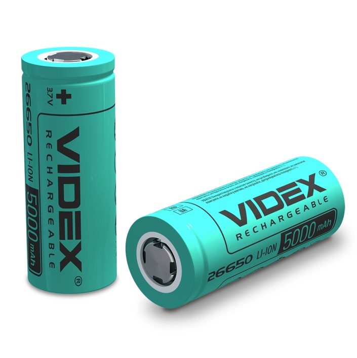 Аккумулятор Videx Li-ion 26650 (без защиты) 5000mAh bulk Фото 1
