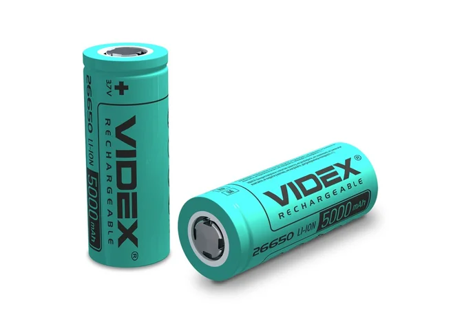Акумулятор Videx Li-ion 26650 (без захисту) 5000mAh bulk Фото 1
