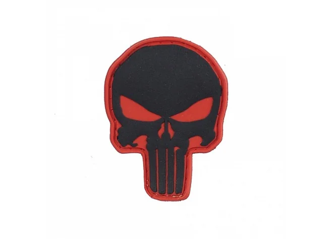 Нашивка M-Tac Punisher PVC Red/Black Фото 1