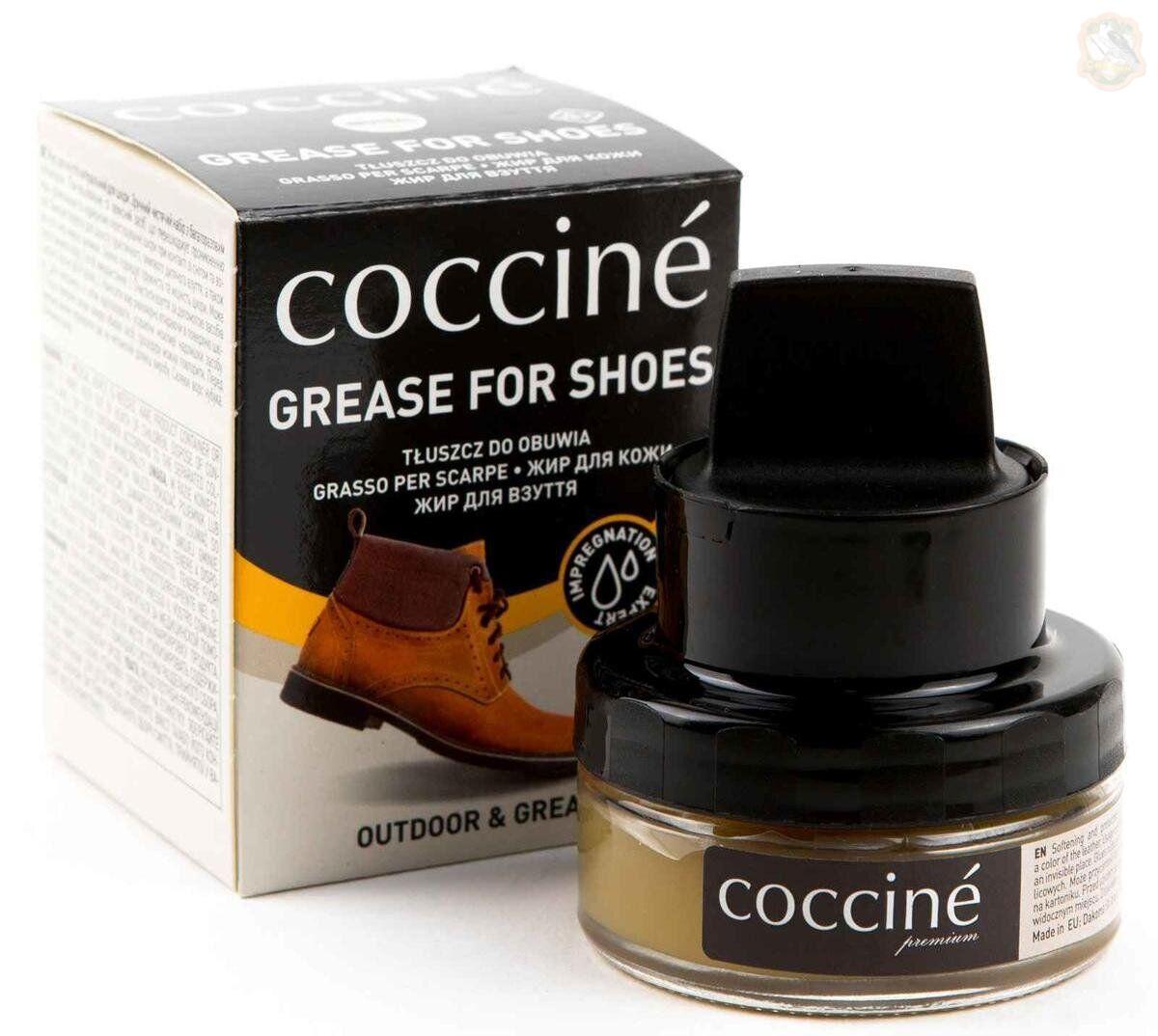 Жир для взуття GREASE Coccine в скляній банці 50 мл Фото 1