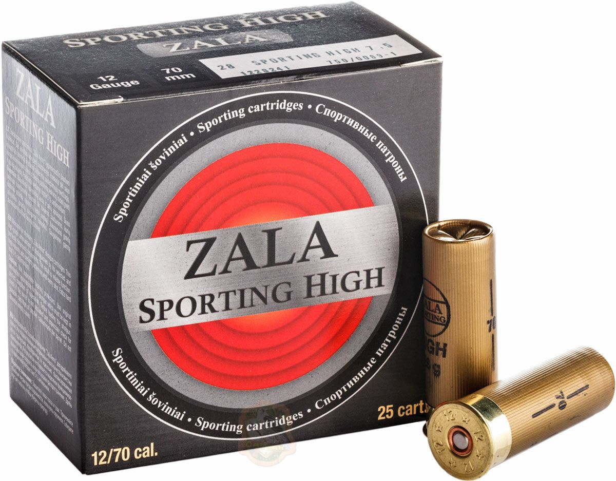 Набій Zala Arms Sporting High кал. 12/70 дріб № 7,5 28 г Фото 1