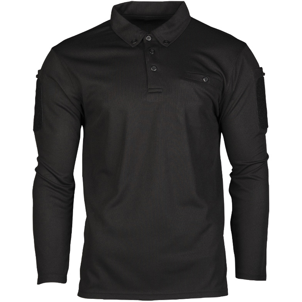 Поло Mil-Tec Tactical Quick Dry Poloshirt 1/1 black Фото 1