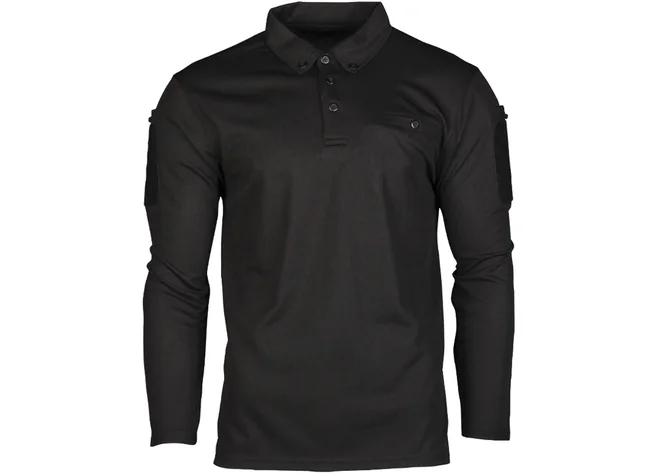 Поло Mil-Tec Tactical Quick Dry Poloshirt 1/1 black Фото 1