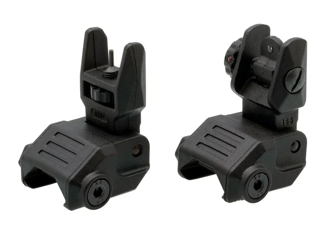 Цілик та мушка DLG Tactical (DLG-166) Low Profile складні на планку Pitcatinn Фото 1