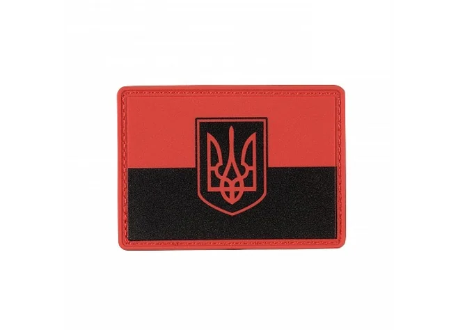Нашивка M-Tac Прапор червоно-чорний PVC Фото 1